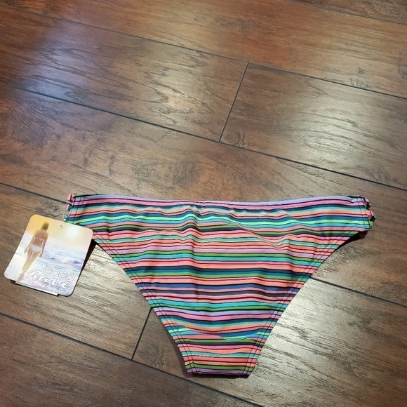 NWT COCO RAVE Striped straps side bikini sw - Picture 7 of 7